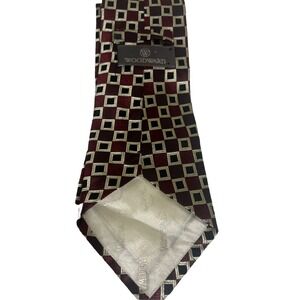 Woodward Geometric Multicolor Silk Tie - 56L 4.0W‎ Made By M Pendleton